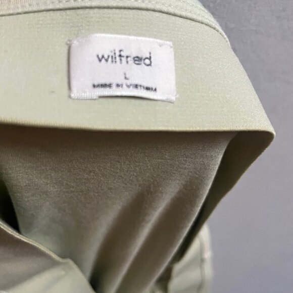 Wilfred Aritzia vespa ruche front slit midi skirt Sz L - Picture 6 of 10